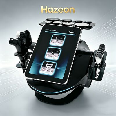 Hazeon 448kHz Tecar 療法 RET CET ボディ引き締めデバイス ポータブルディープケア理学療法デバイス、ボディシェイピング器具、脂肪除去デバイス 2 発熱プローブ/1 筋膜メーター付き