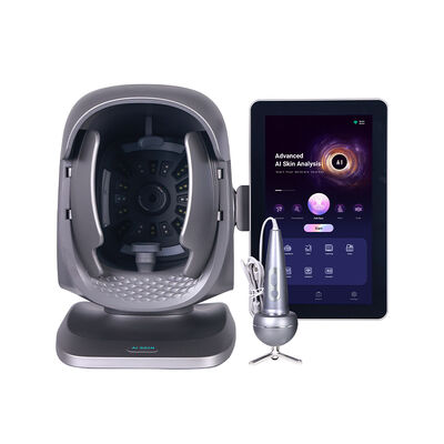 新しいプロのAI駆動の顔皮膚分析器 15.6インチスクリーンデバイス 皮膚の湿度と色素の多スペクトル検出