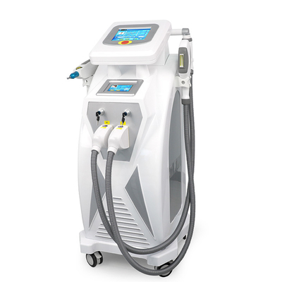 2つのスクリーン 3 in 1 多機能 RF フェイスリフティング Nd Yag レーザー タトゥー除去 OPT IPL 脱毛機