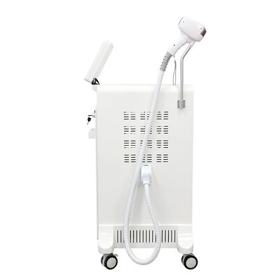 痛みを伴わない二极管レーザー脱毛 808nm 二重ハンドル ピコ秒レーザー ポータブル 3 波 3 波長二极管レーザーマシン